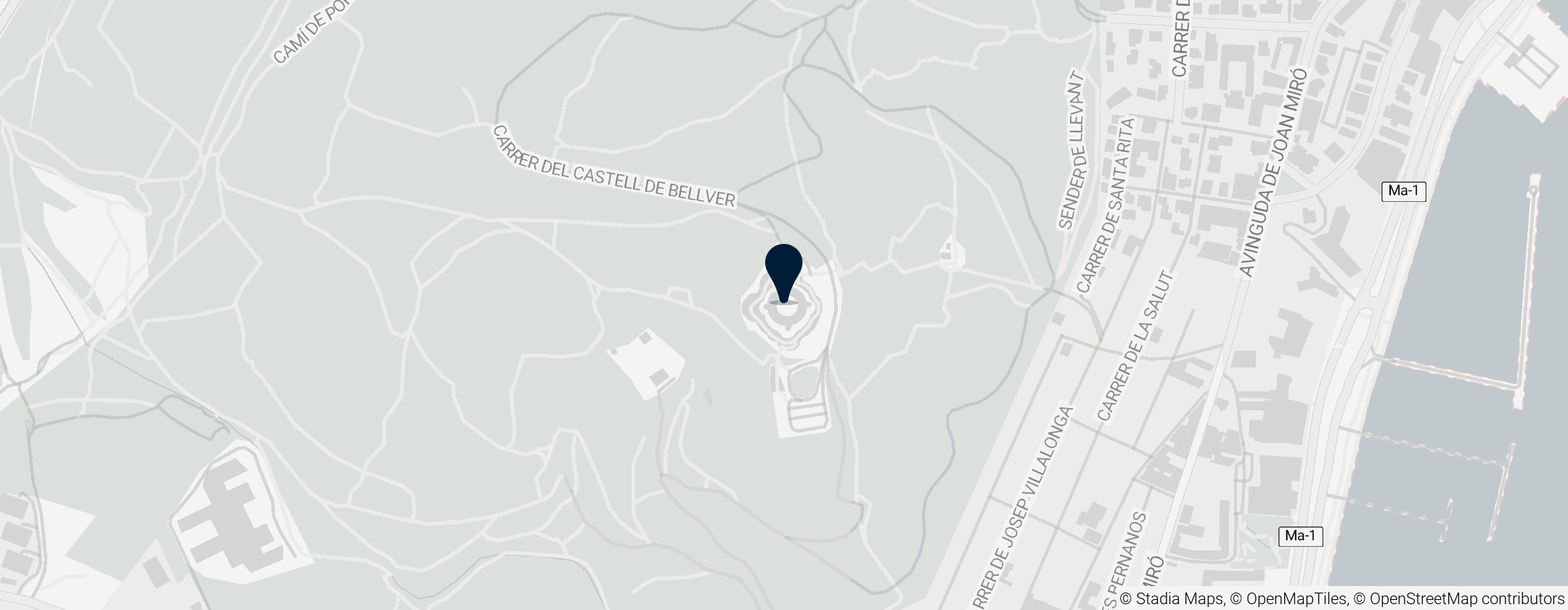 Map of Bellver Castle