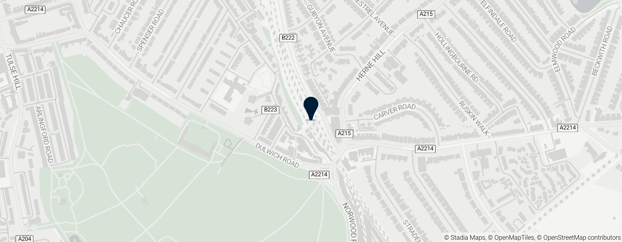 Map of Station Herne Hill