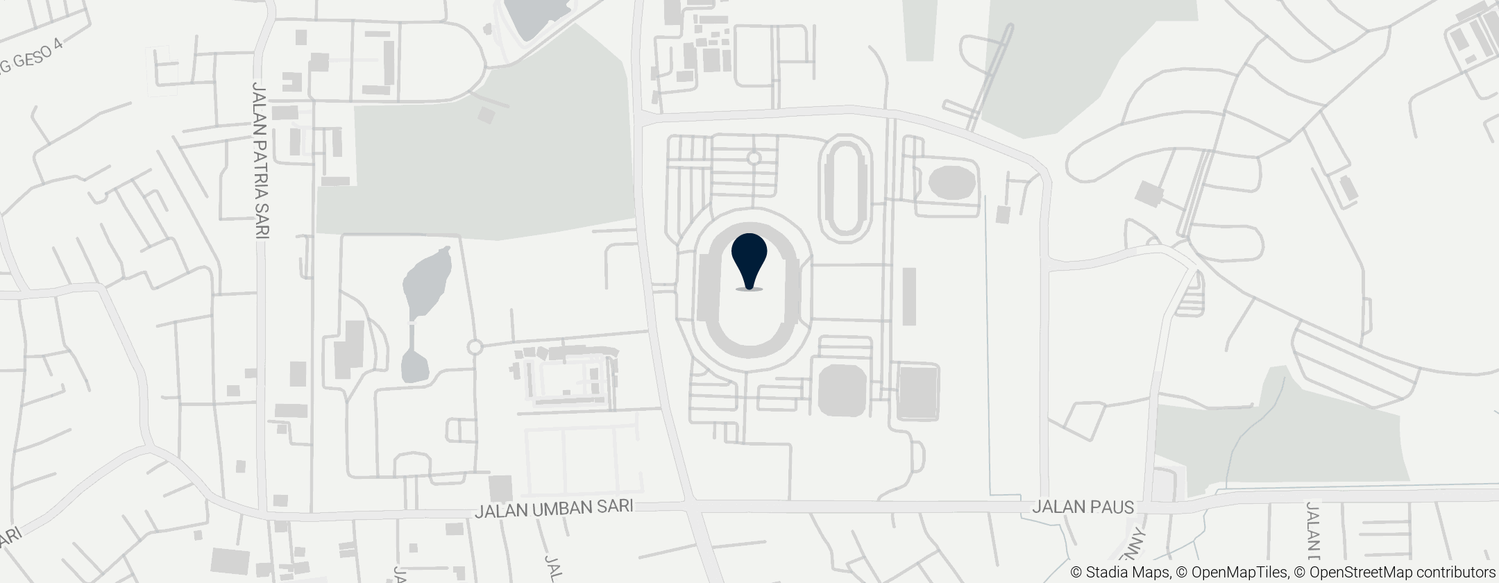 Map of Kaharudin Nasution Rumbai Stadium