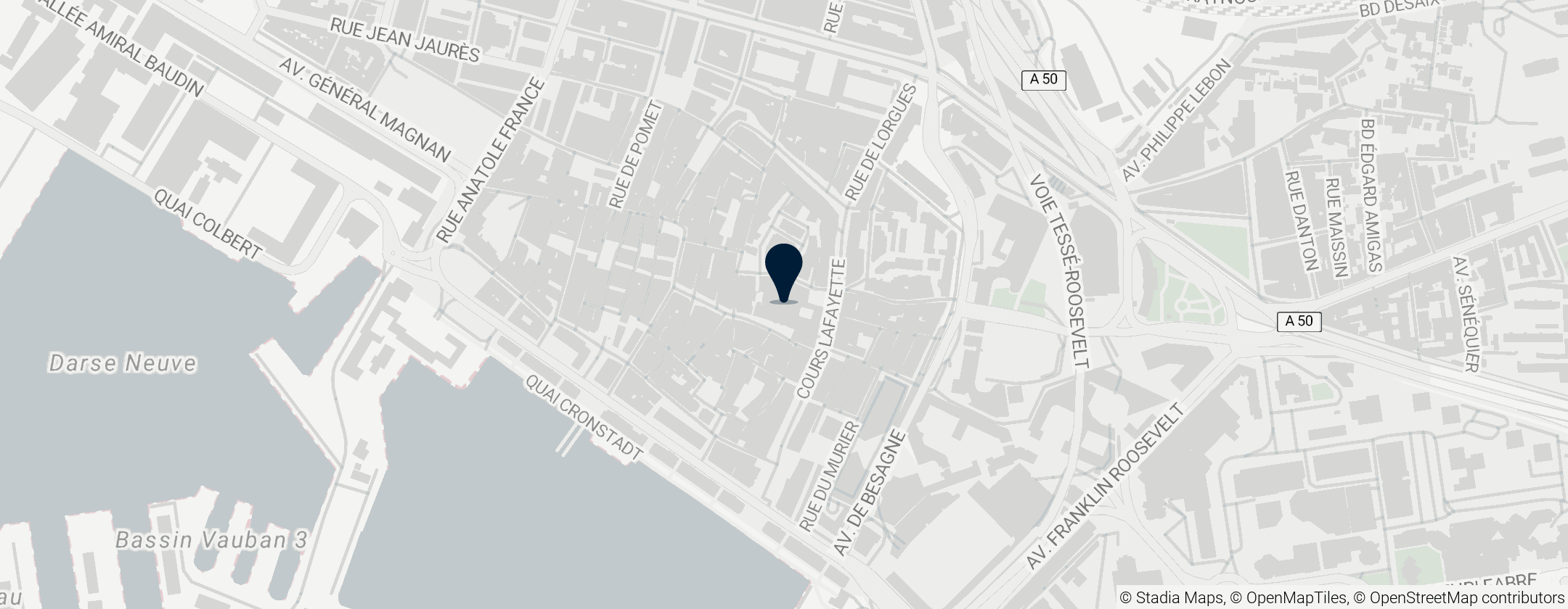 Map of Toulon Cathedral