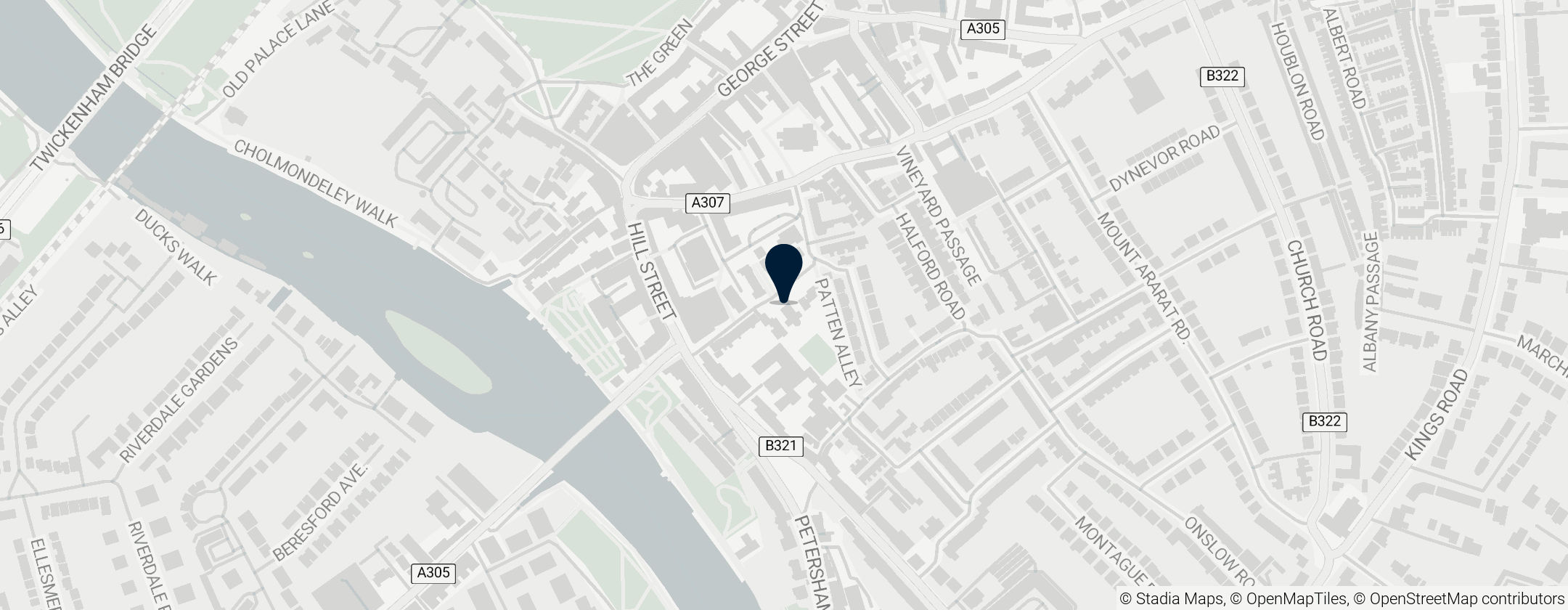 Map of Richmond and Putney Unitarian Church