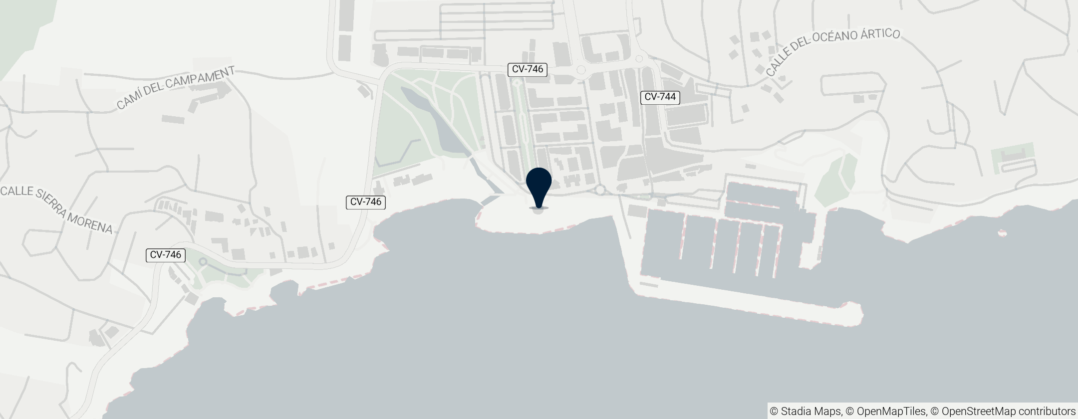 Map of Castillo de Moraira