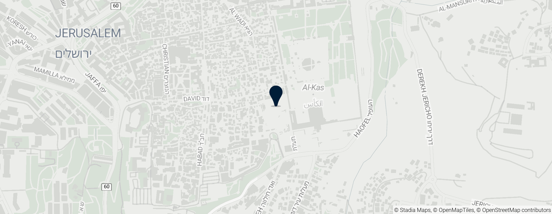 Map of Western Wall Plaza