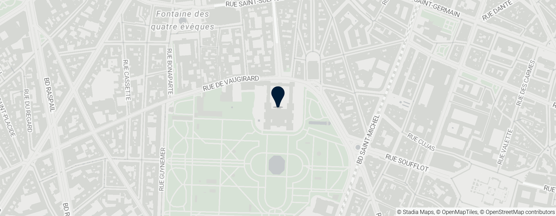 Map of Luxembourg Palace