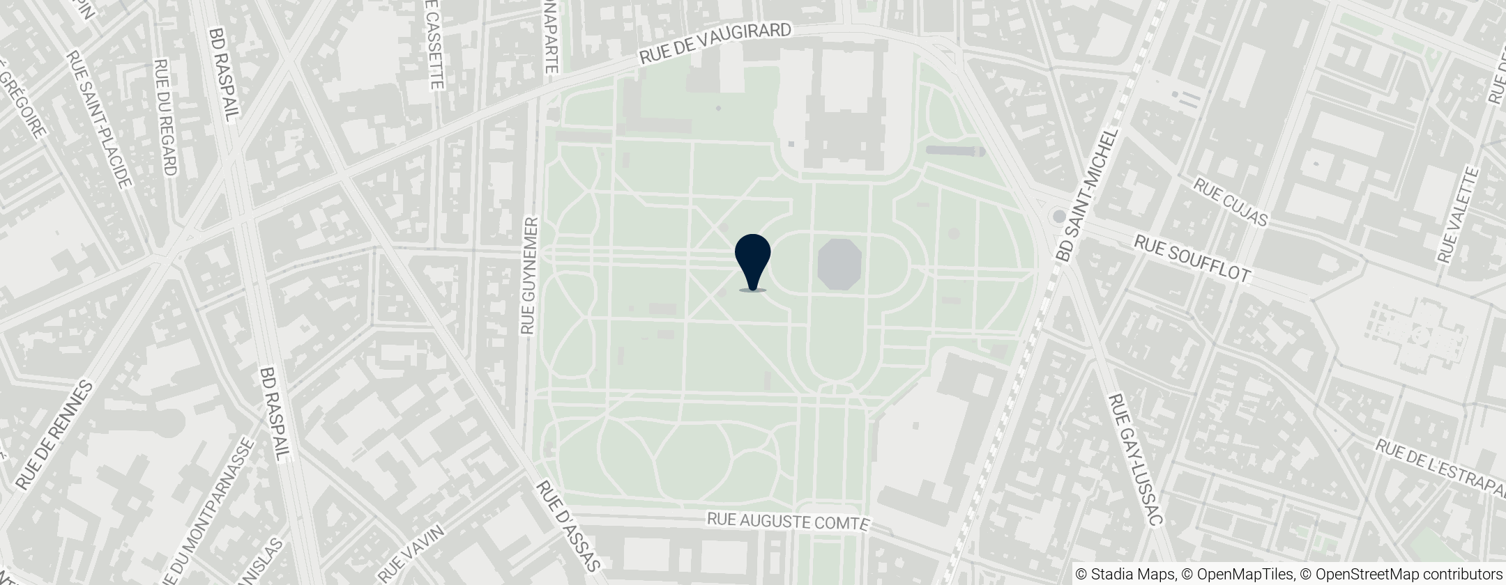 Map of Luxembourg Gardens