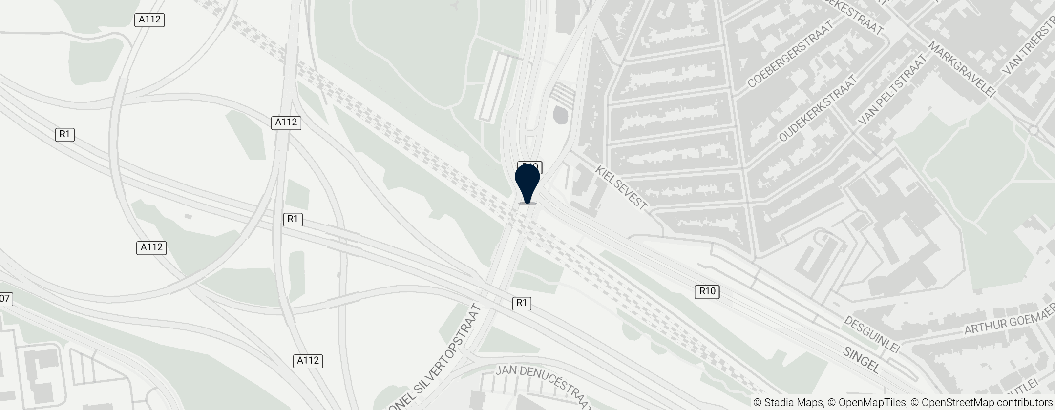 Map of Antwerpen-Zuid railway station