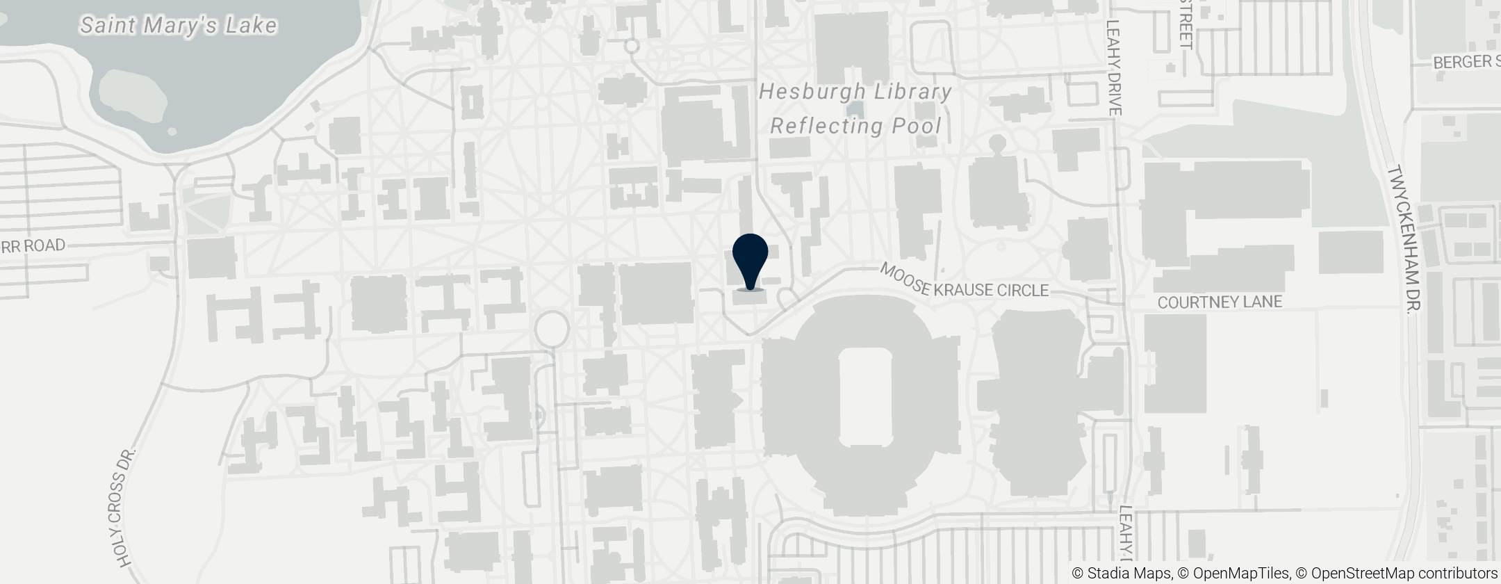 Map of Snite Museum of Art