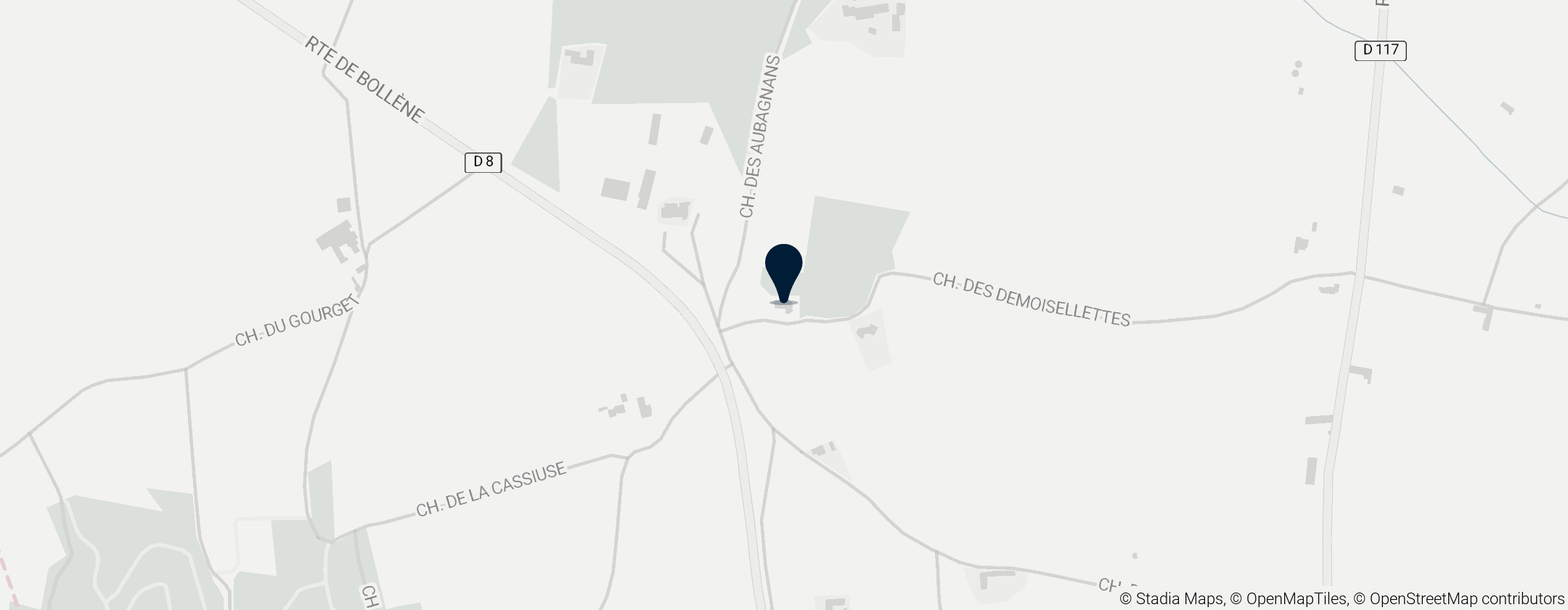 Map of Notre-Dame-des-Aubagnans