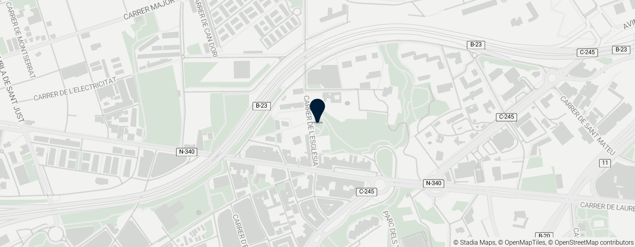 Map of Can Tinturé Museum