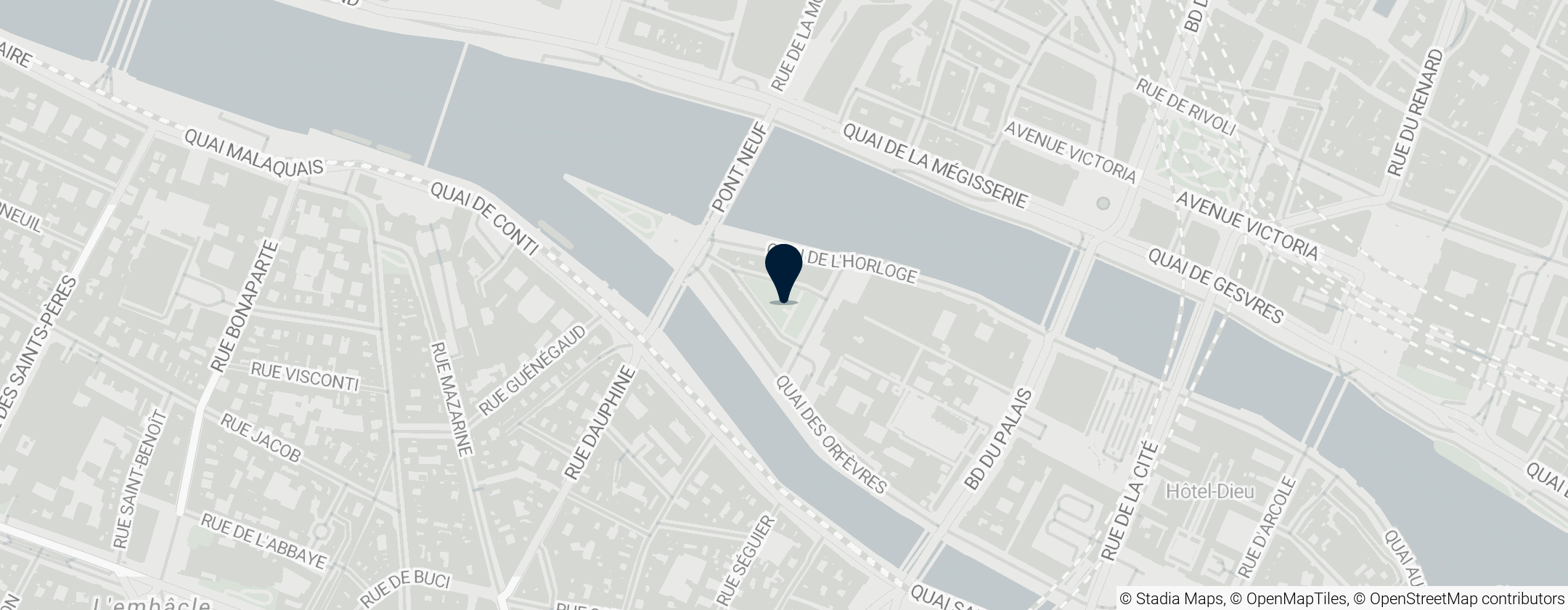 Map of Place Dauphine