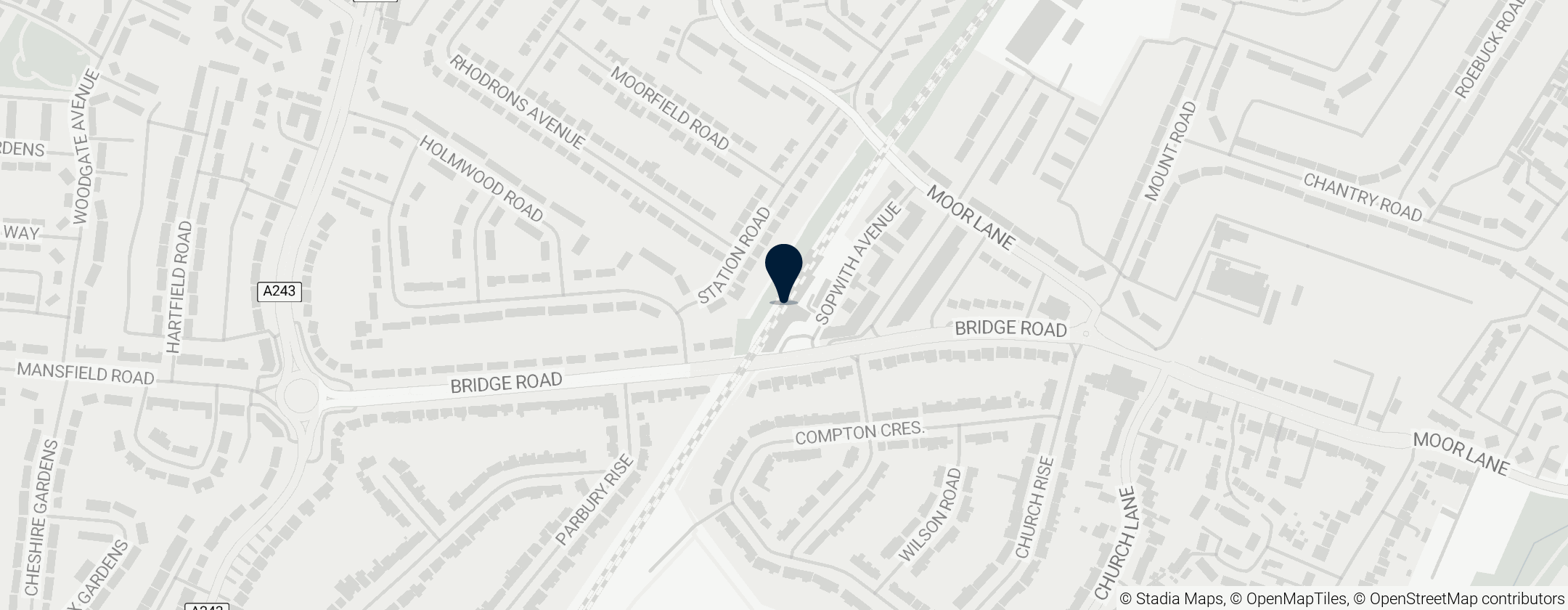 Map of Chessington North