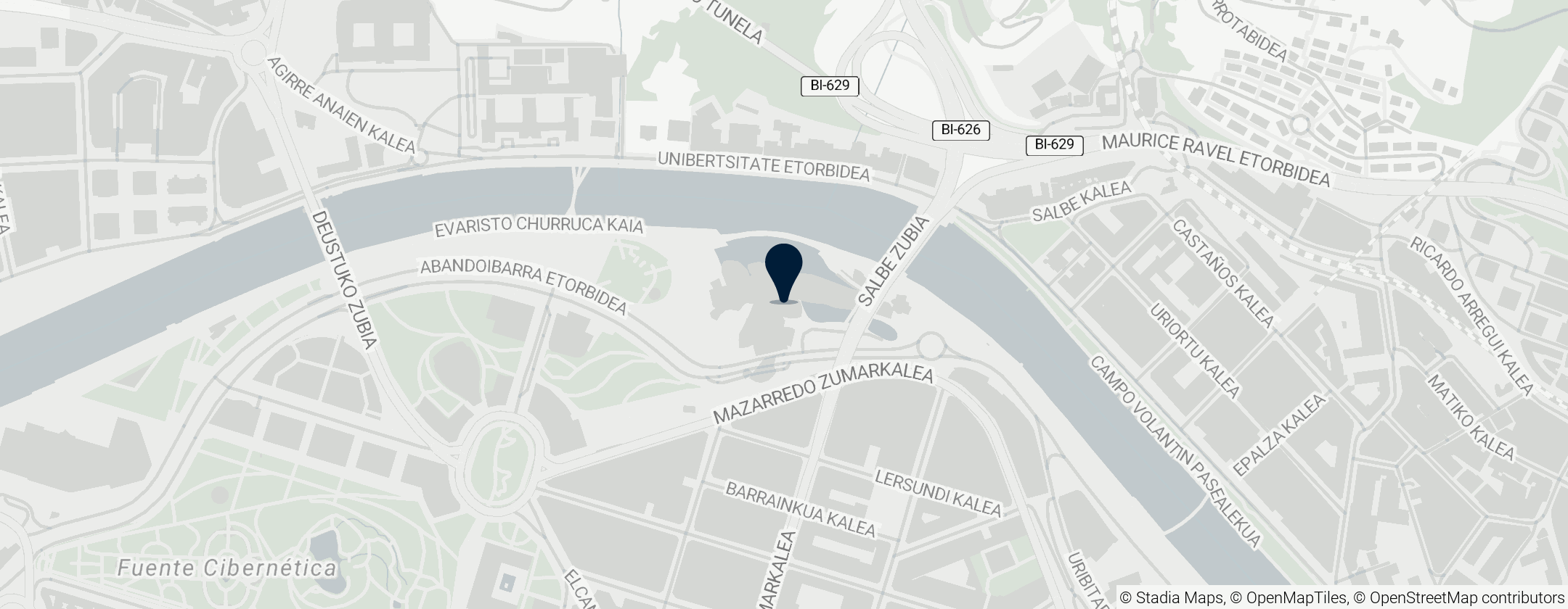 Map of Guggenheim Museum Bilbao