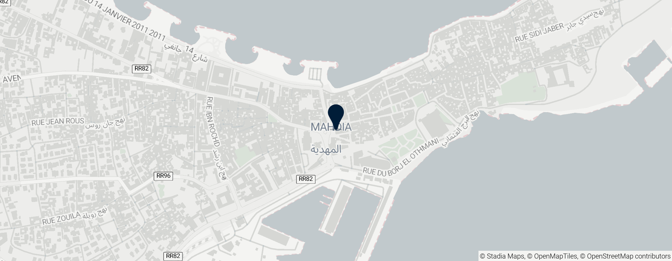 Map of Mahdia Museum