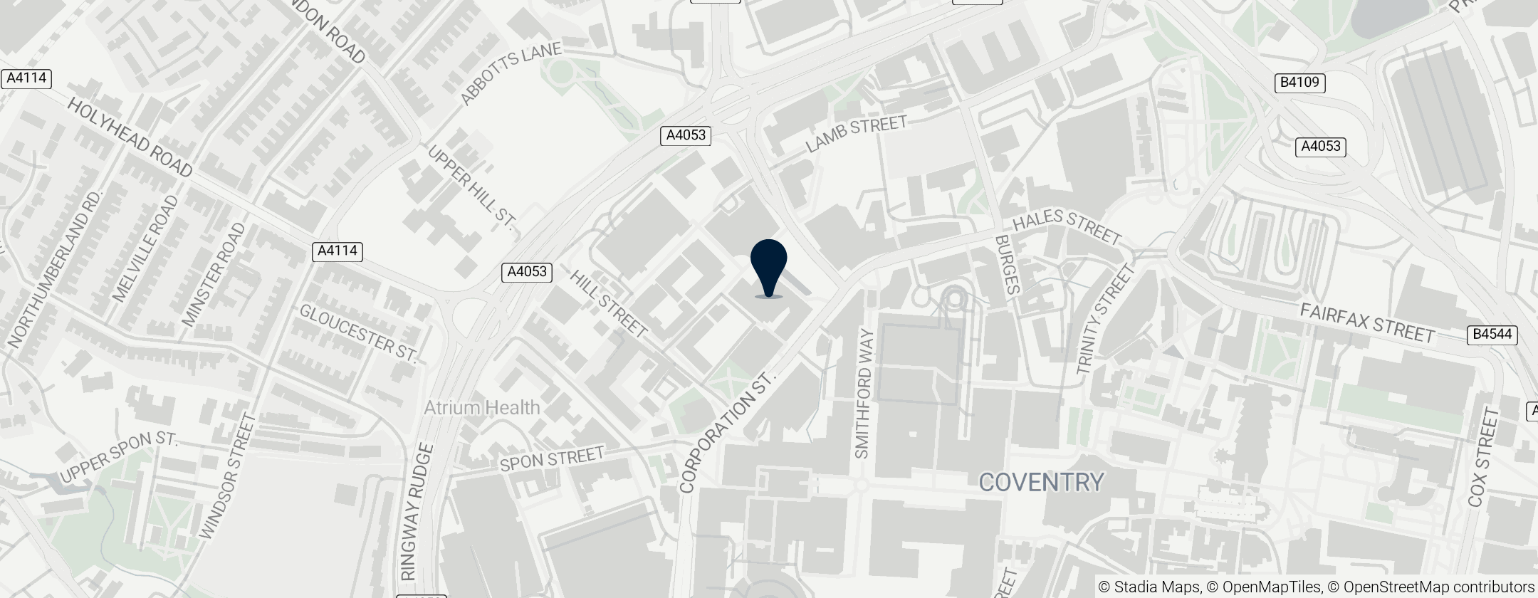 Map of Belgrade Theatre