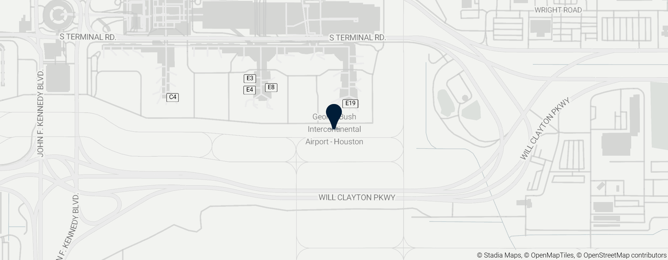 Map of Aeropuerto Intercontinental George Bush