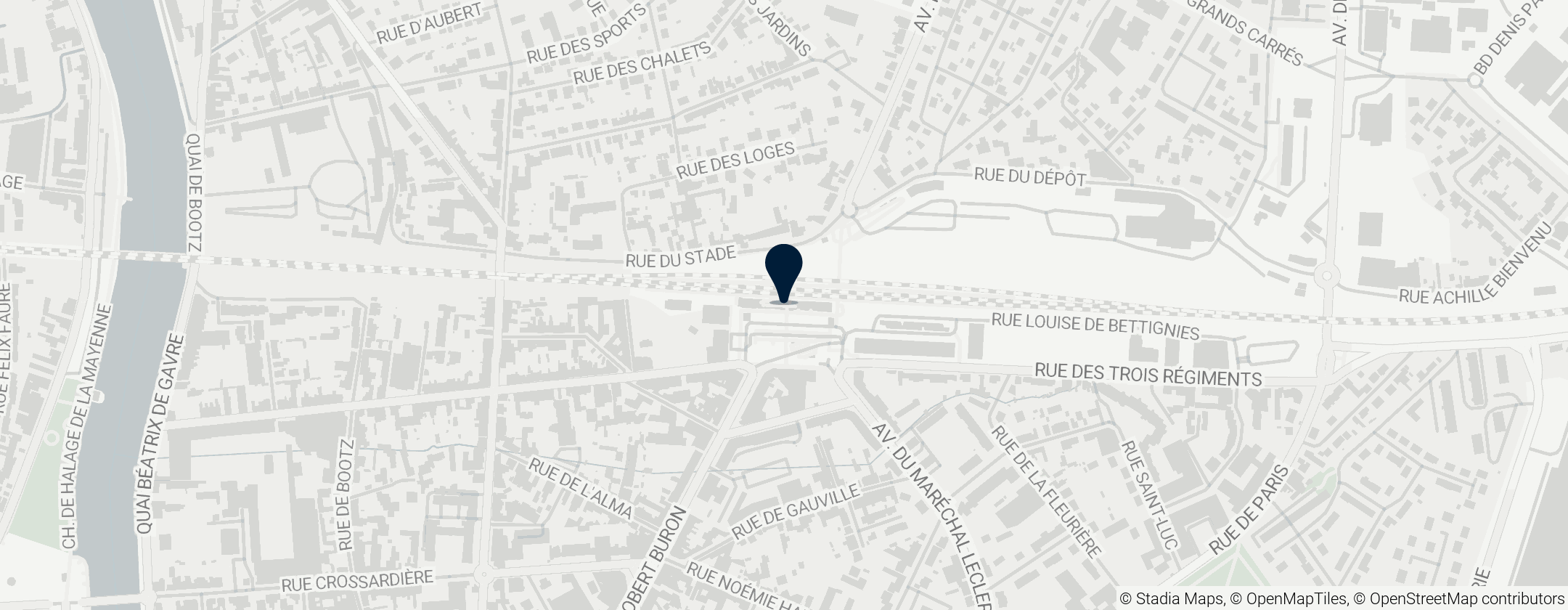 Map of Laval station