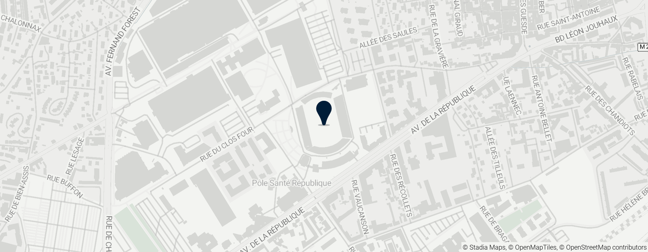 Map of Stade Marcel-Michelin