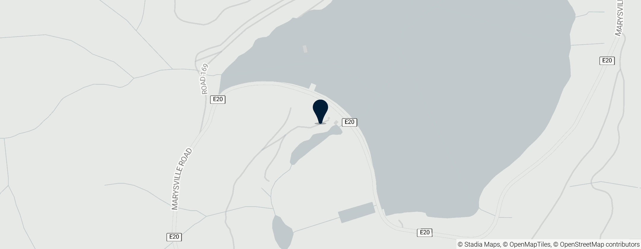 Map of Barrage de New Bullards Bar