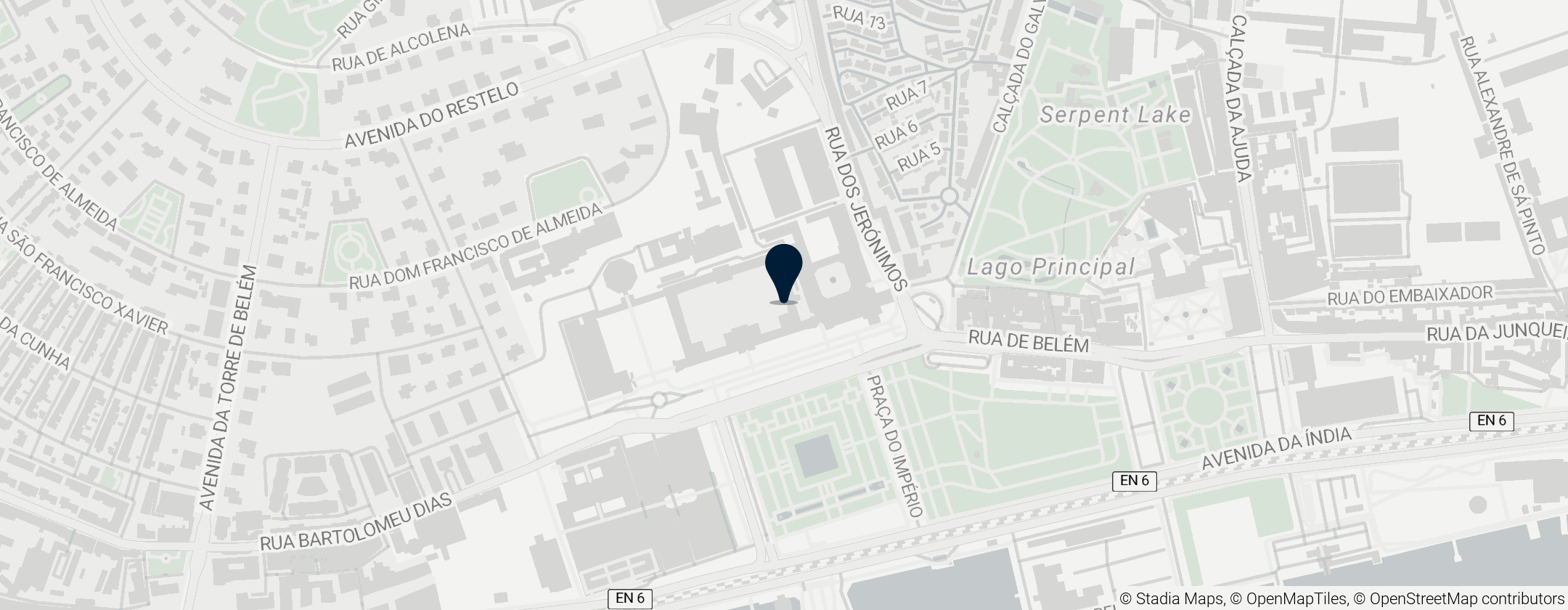 Map of Jerónimos Monastery