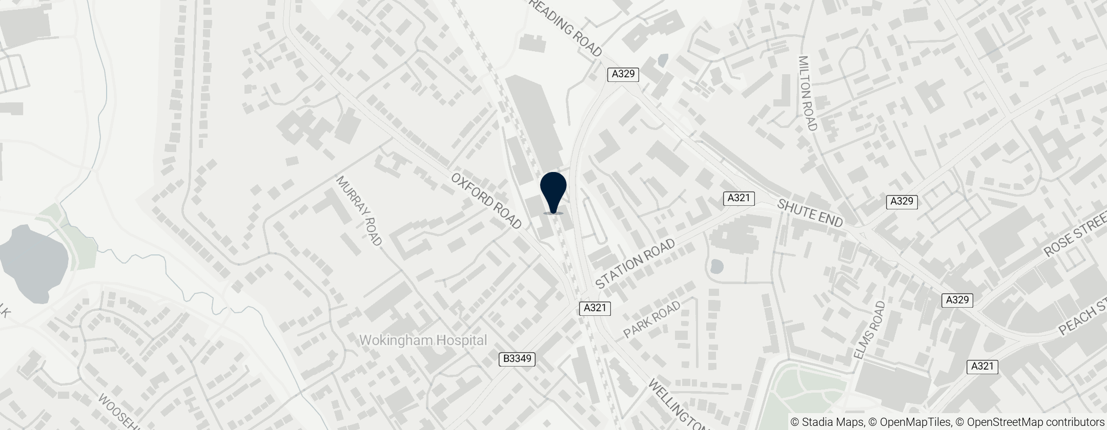 Map of Station Wokingham