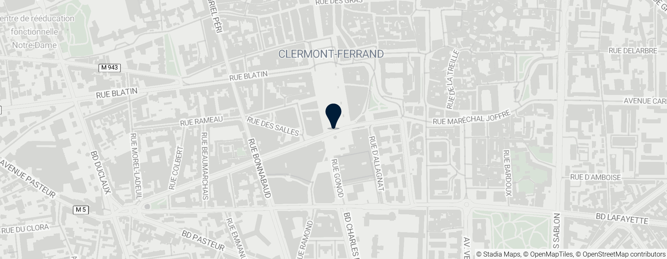 Map of Magnolia grandiflora