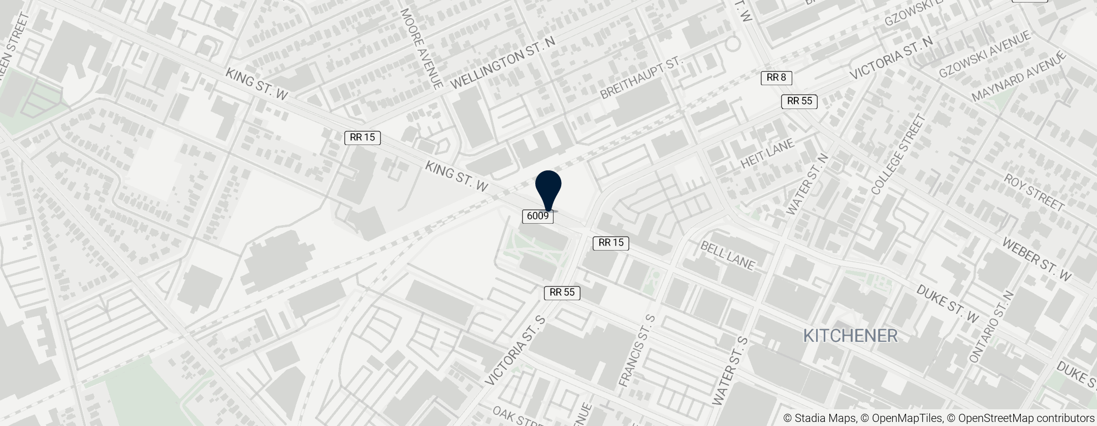 Map of Kitchener Central Station