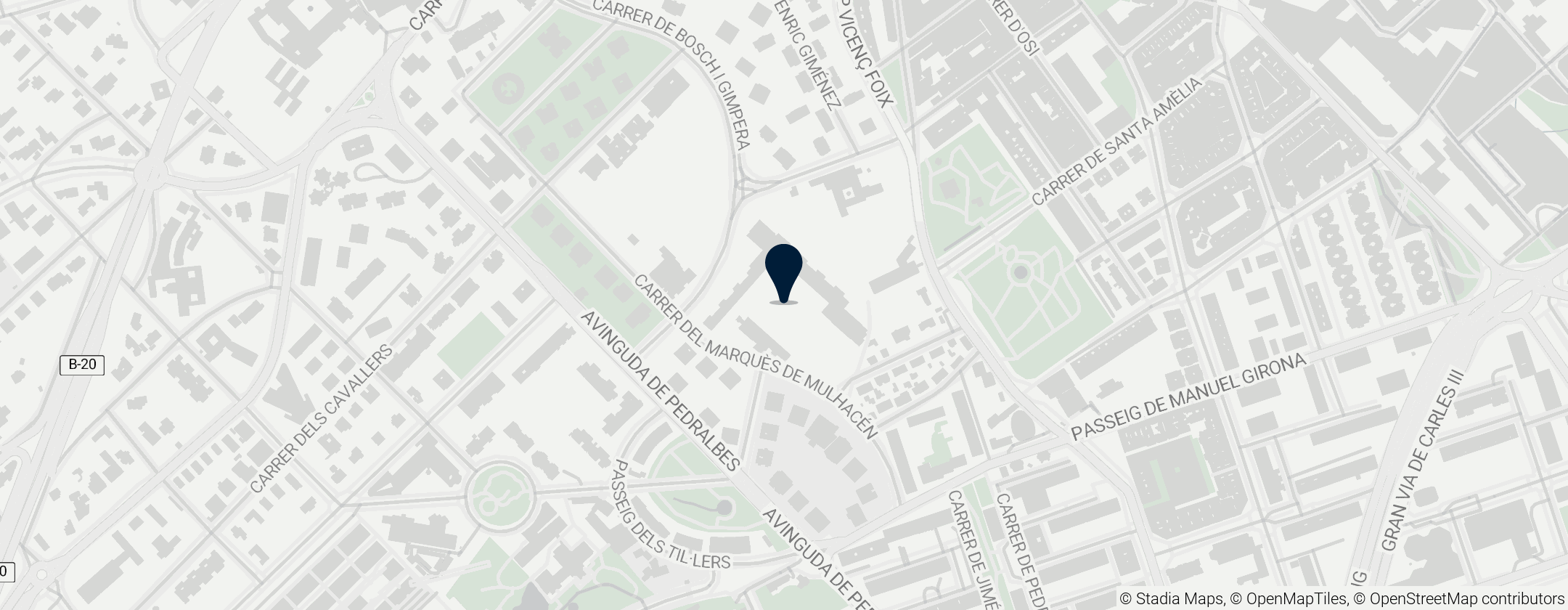 Map of Lycée Français de Barcelone