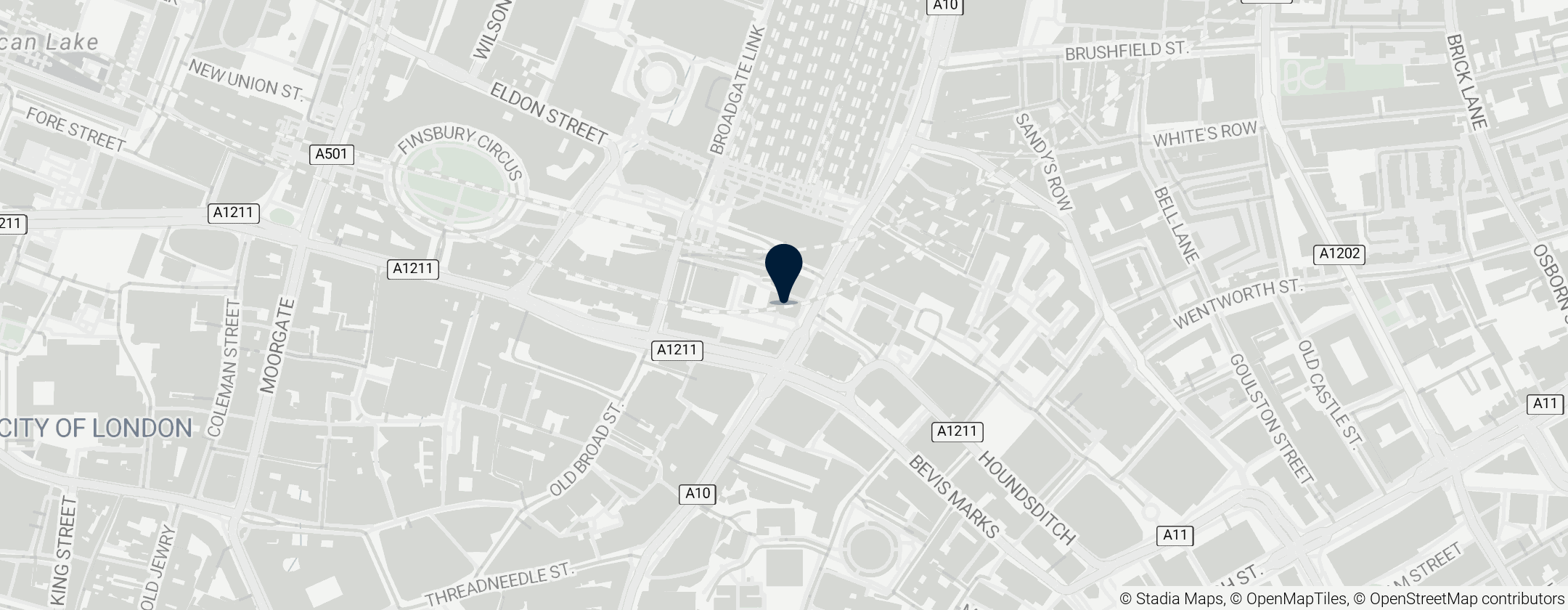 Map of St Botolph-without-Bishopsgate