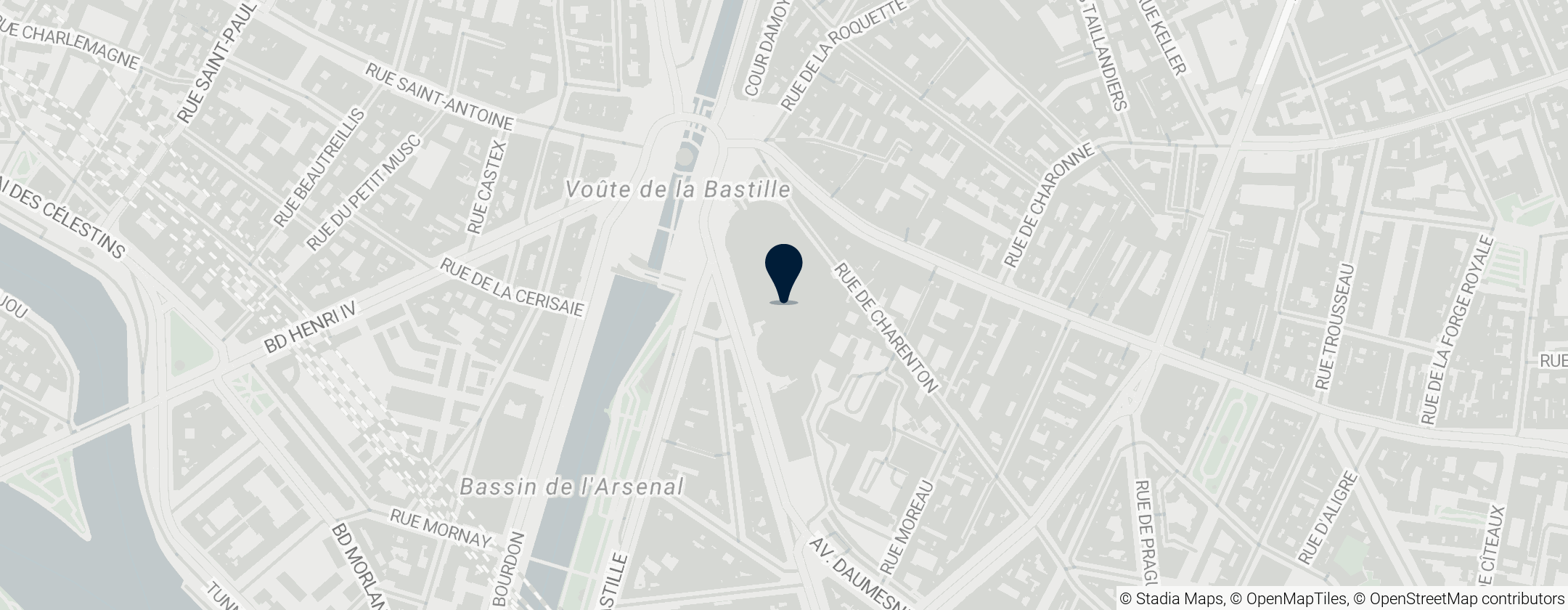 Map of Bastille Opera House