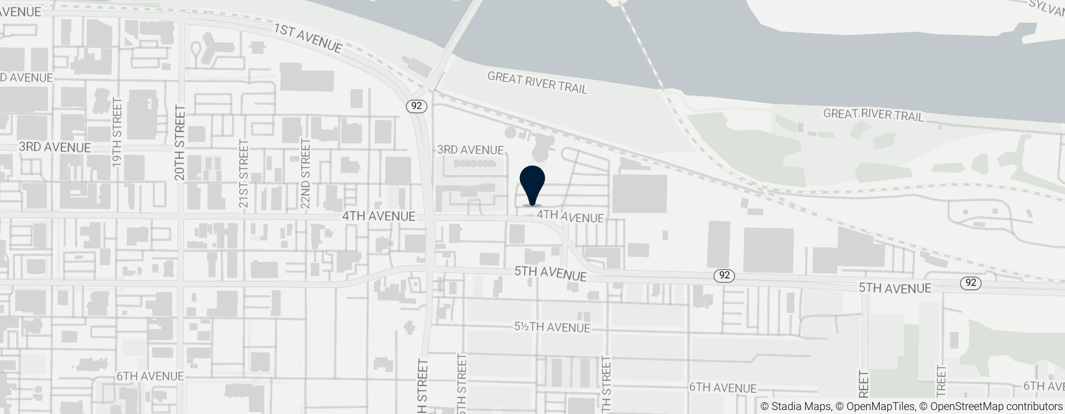 Map of Quad City Botanical Center