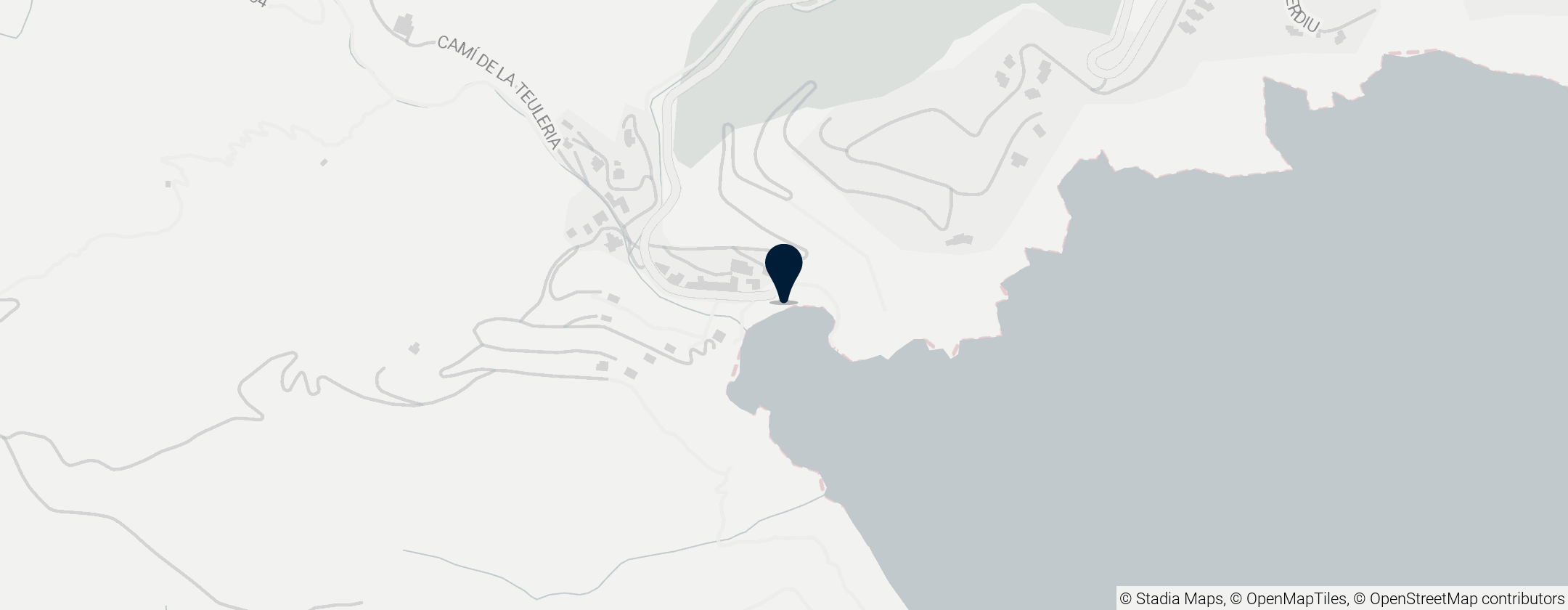 Map of Granadella Beach