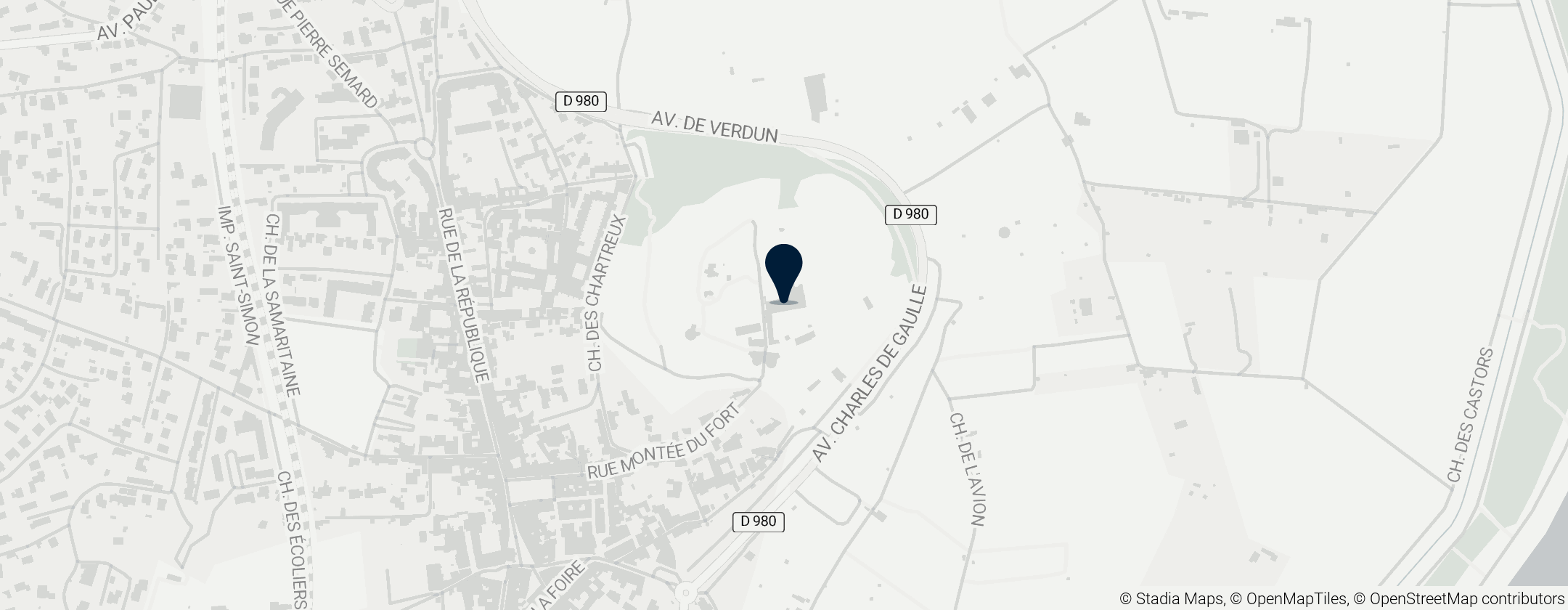 Map of Saint André Abbey