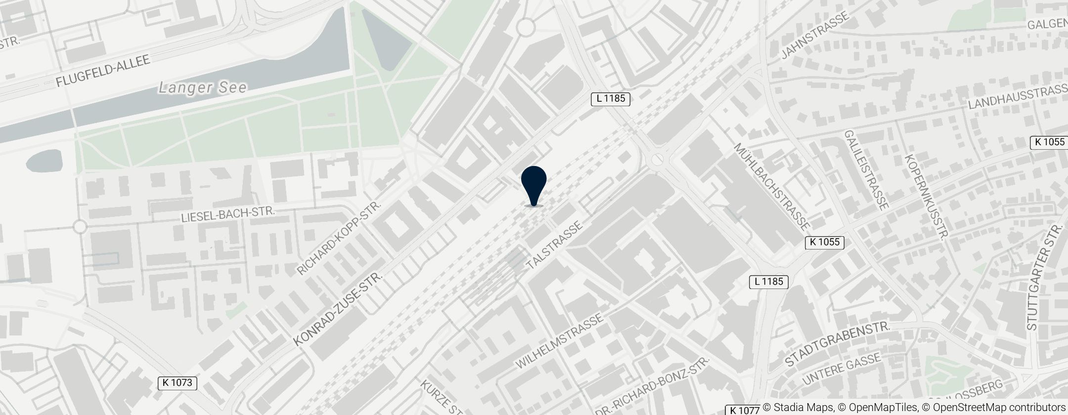 Map of Böblingen station