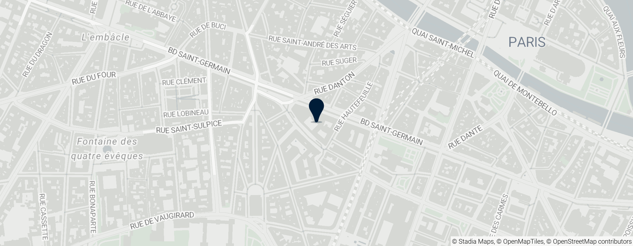 Map of Université Paris Cité