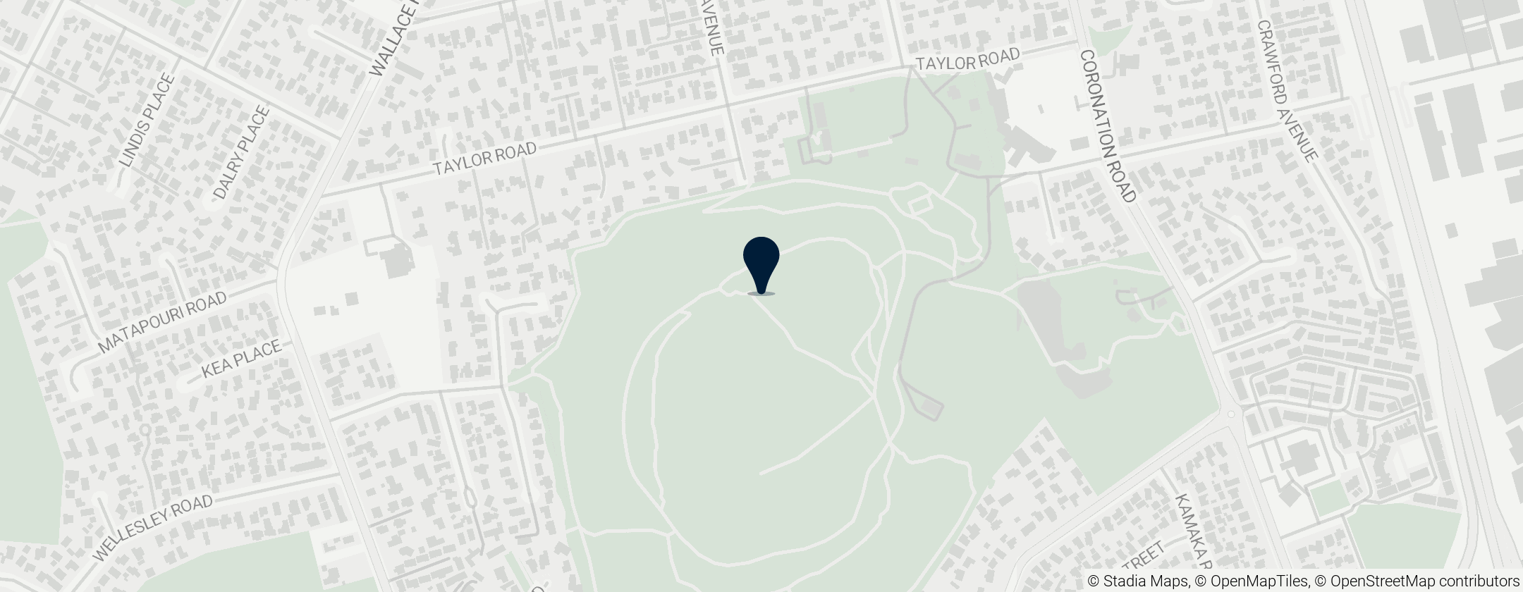 Map of Mangere Mountain