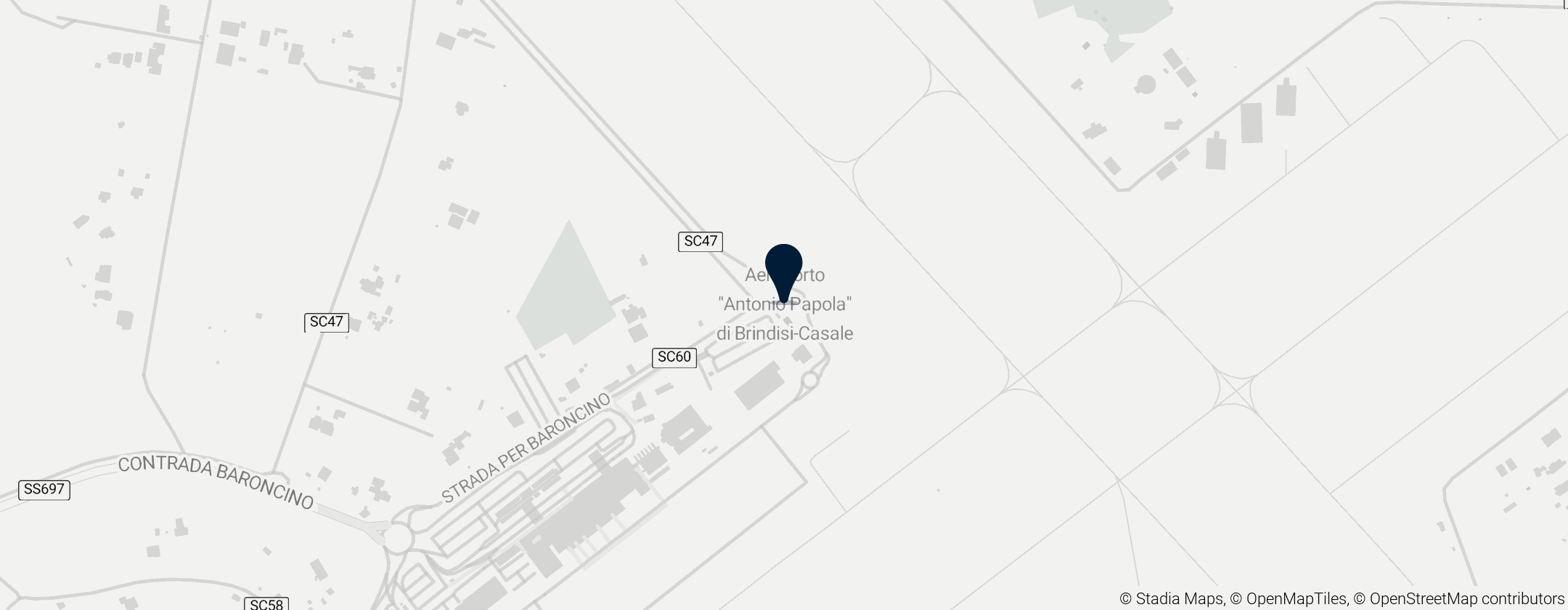 Map of Aeropuerto de Bríndisi