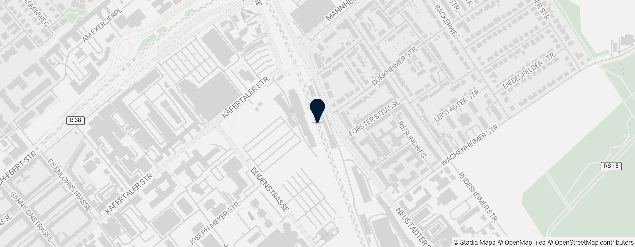 Map of Mannheim-Käfertal