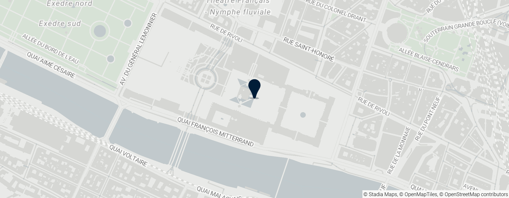 Map of Louvre Museum