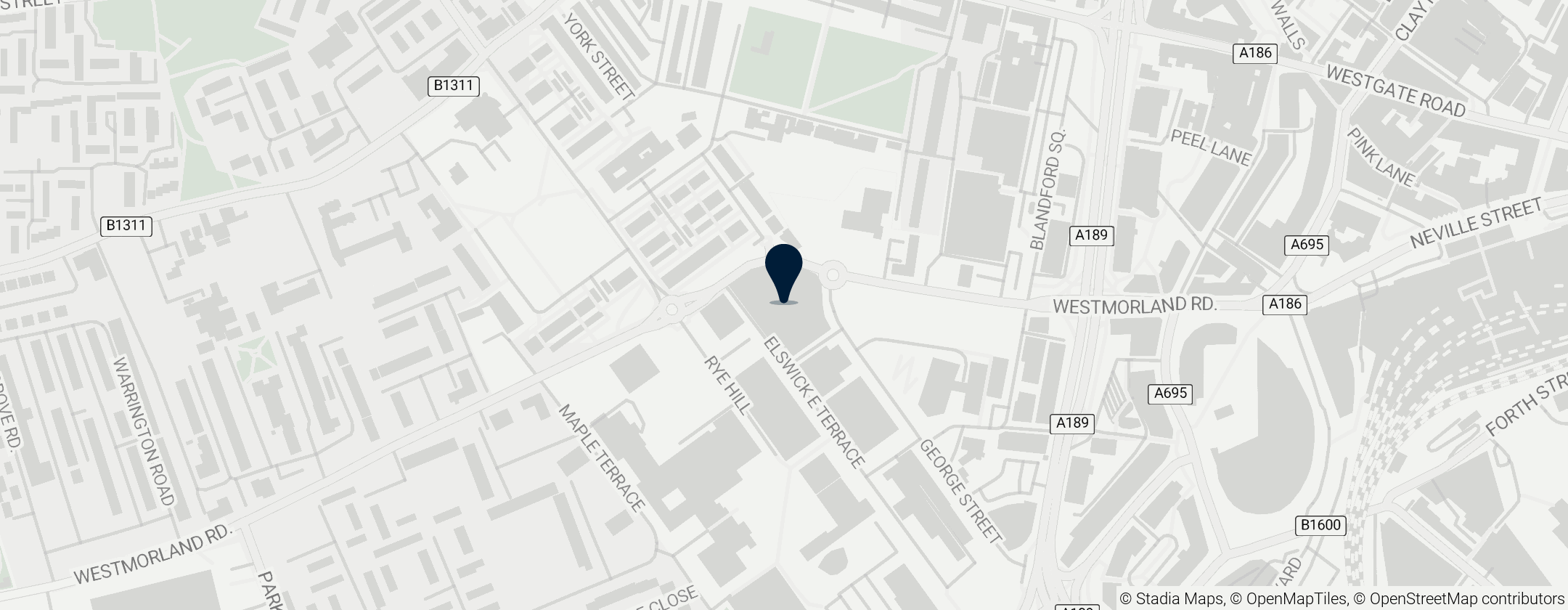 Map of Newcastle Sixth Form College