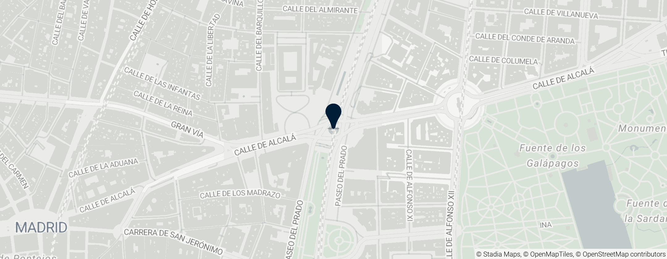 Map of Cybele Fountain