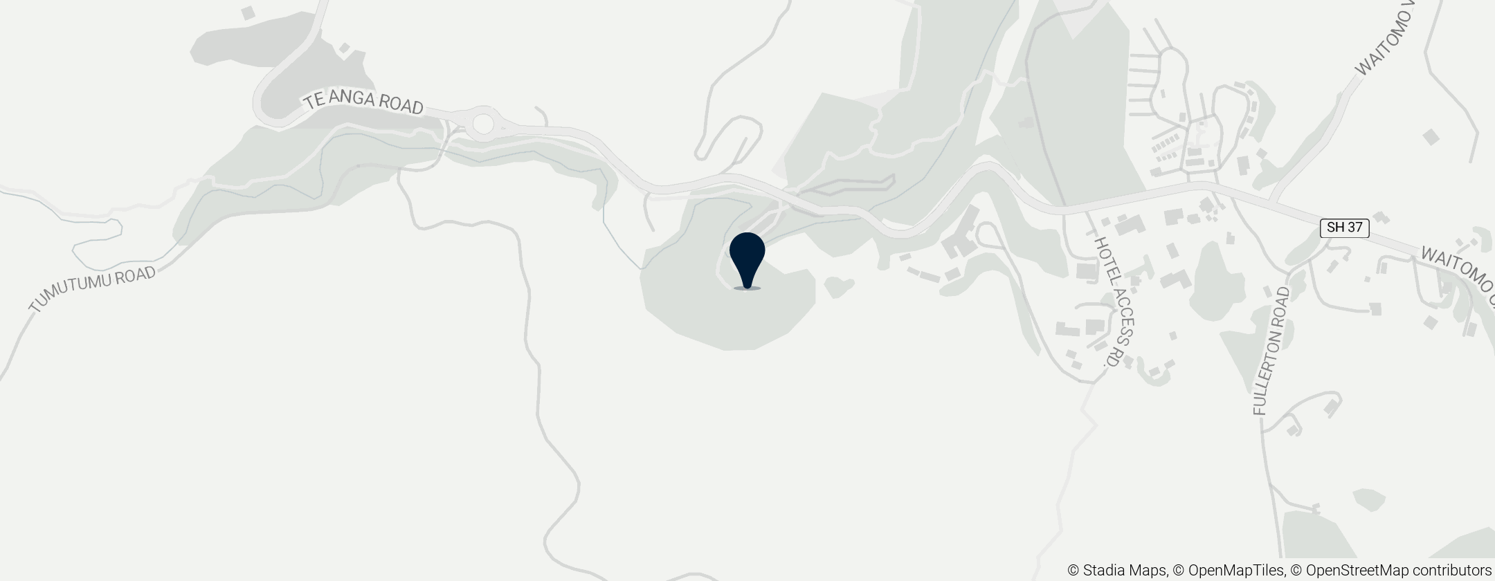 Map of Waitomo Glowworm Caves