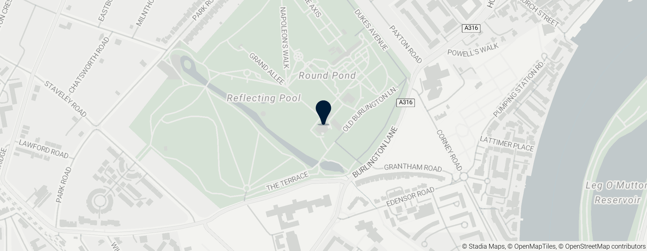 Map of Chiswick House