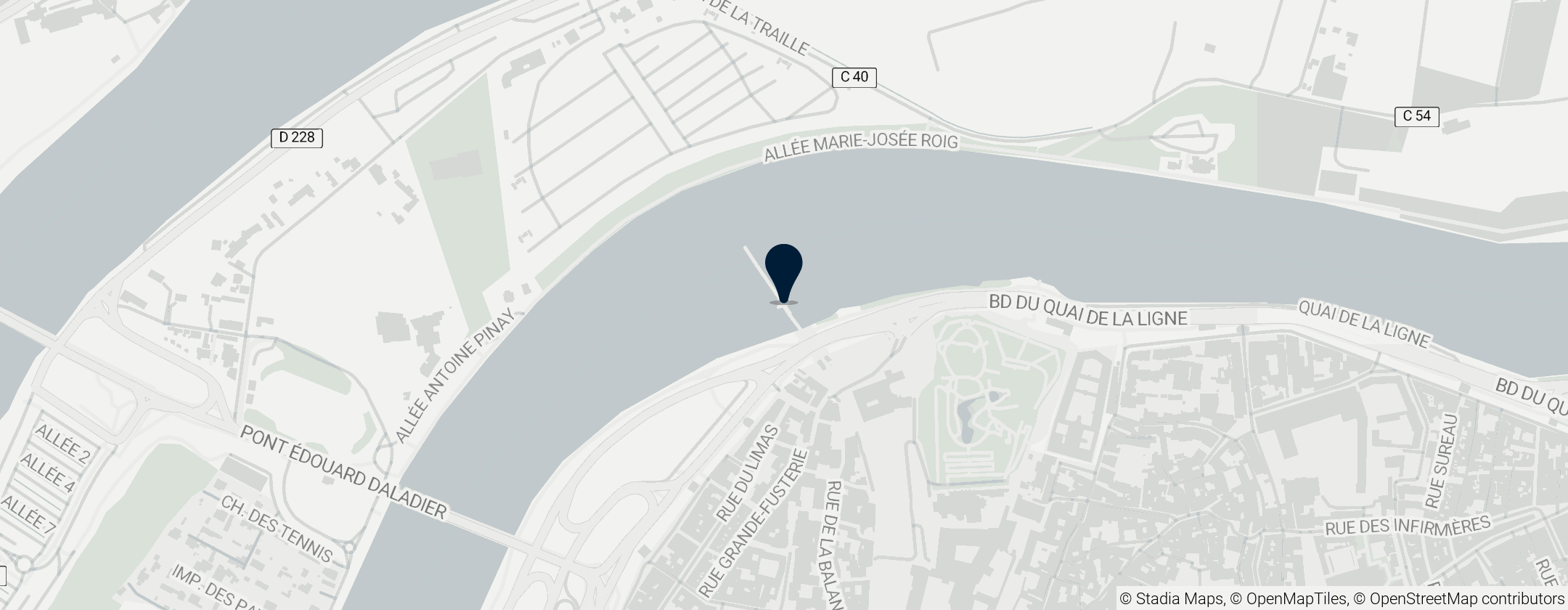 Map of Avignon Bridge