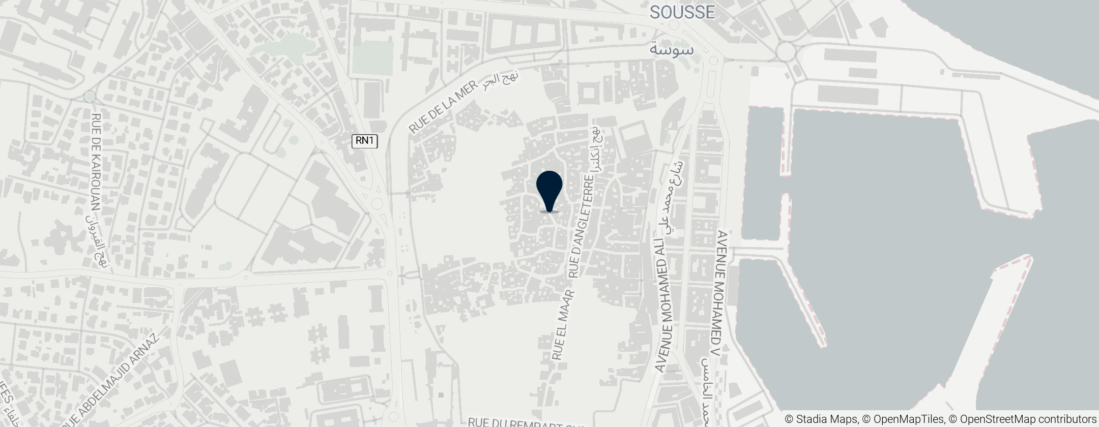 Map of Medina of Sousse