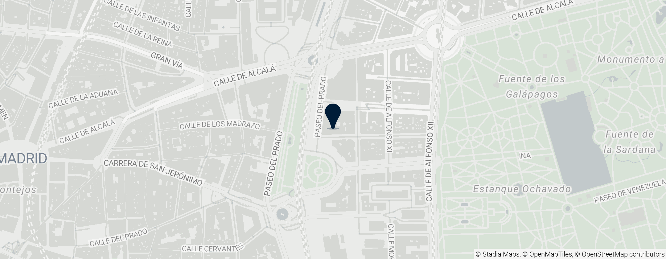 Map of Naval Museum of Madrid