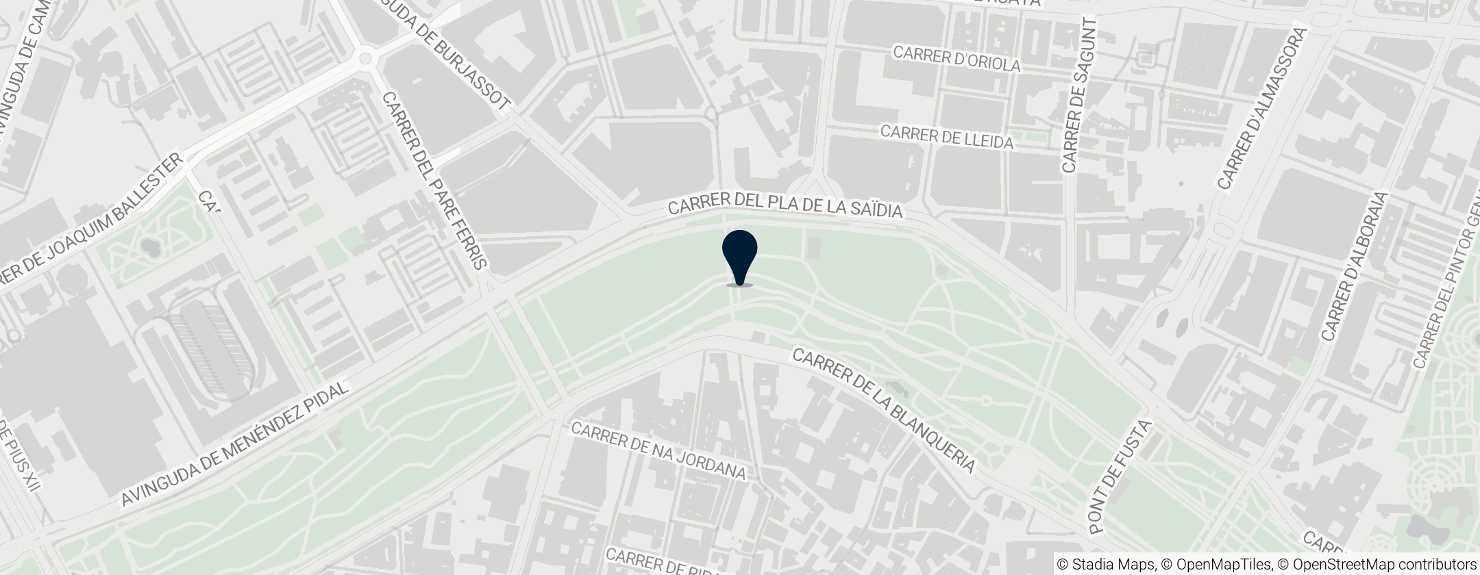 Map of Turia Gardens