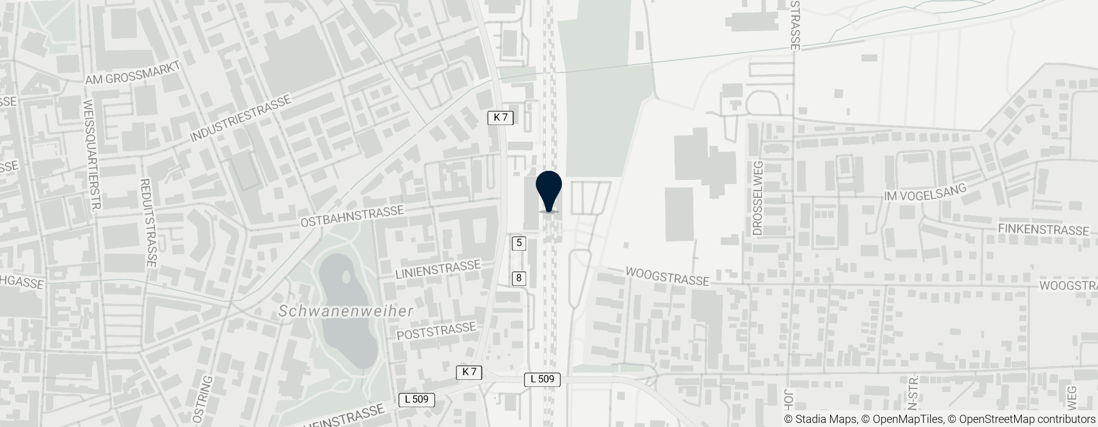 Map of Landau Hauptbahnhof