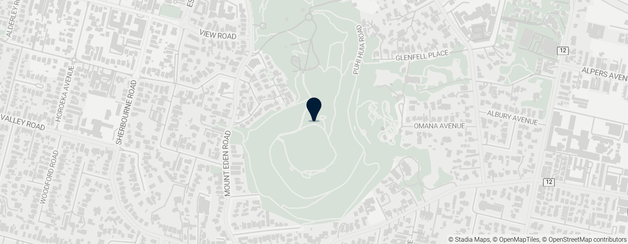 Map of Mount Eden