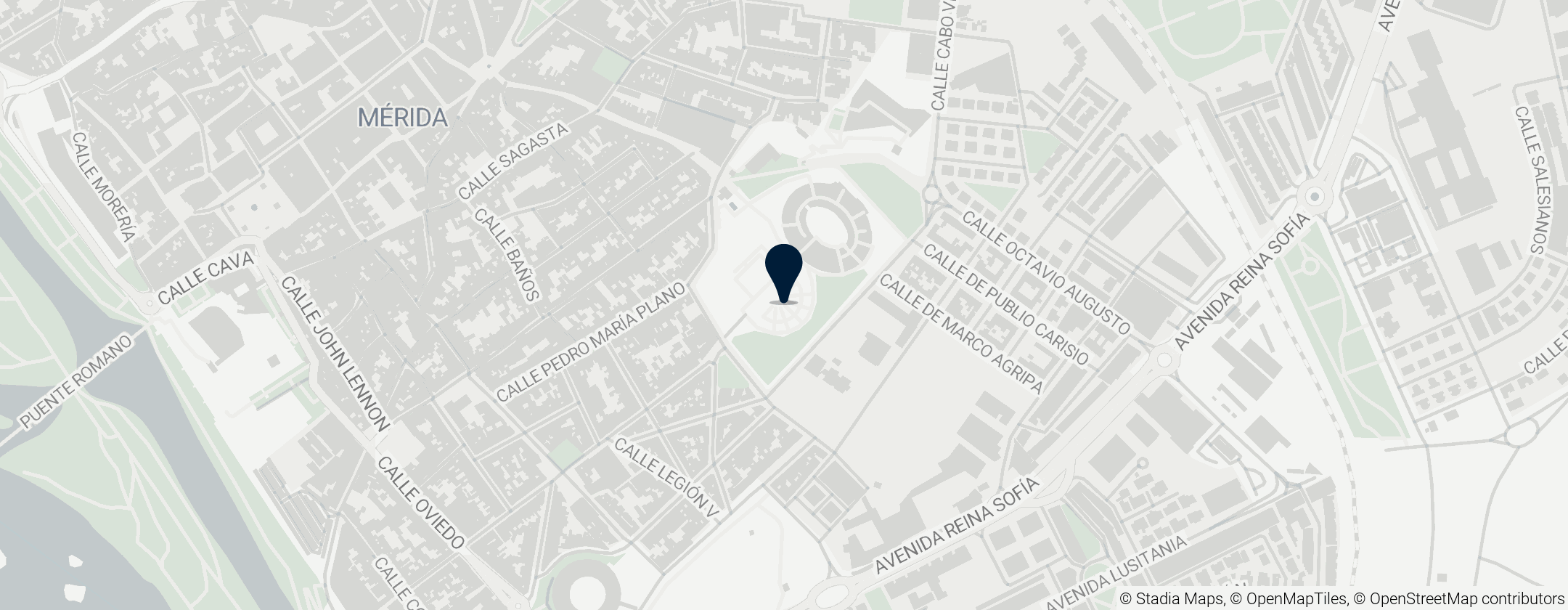 Map of Roman Theatre of Mérida