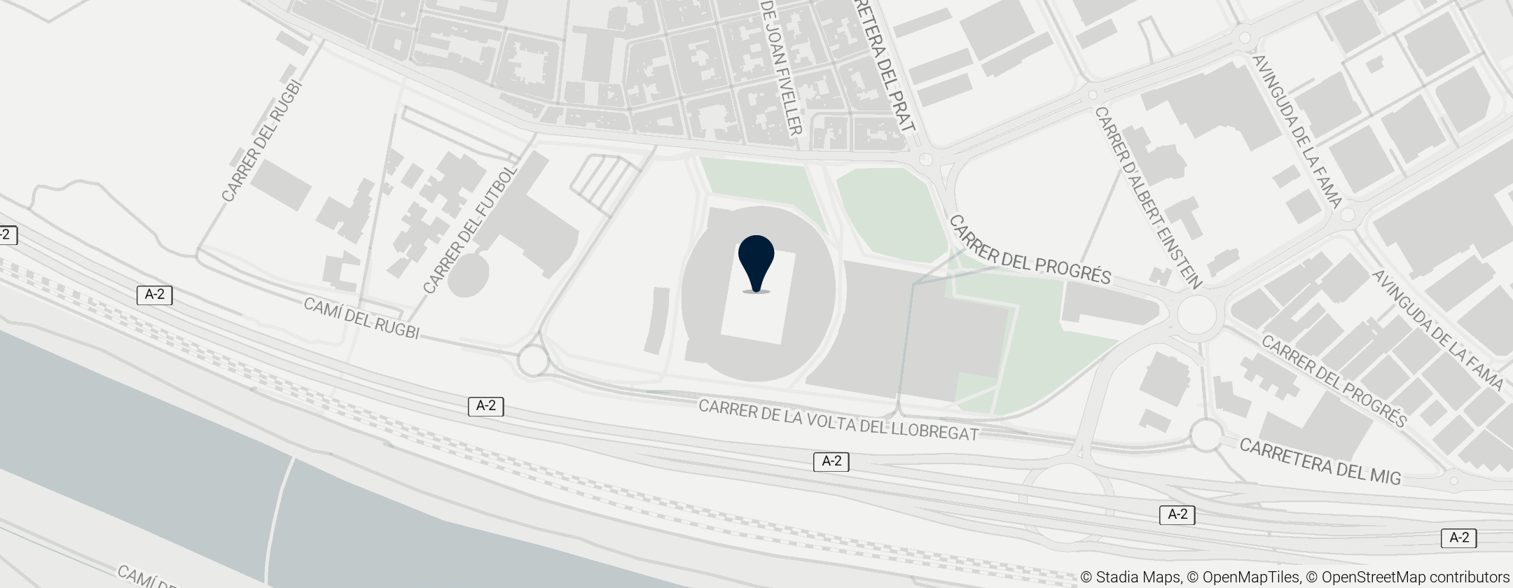 Map of RCDE Stadium